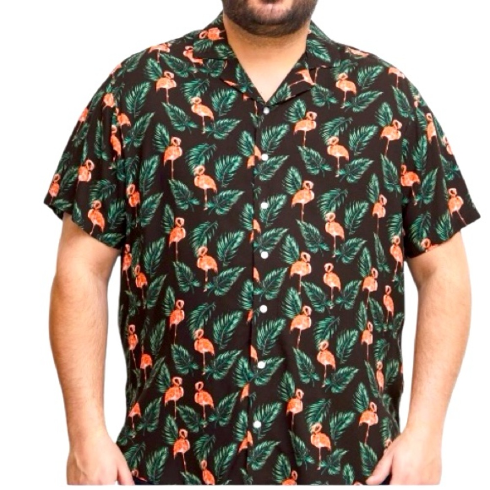 Blend Black Printed Short Sleeve Shirt from Next Germany. NWOT